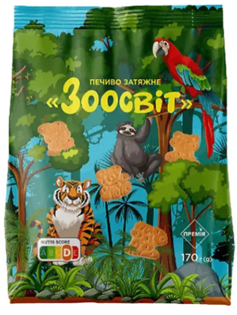 Печиво Премія Зоосвіт затяжне 170 г